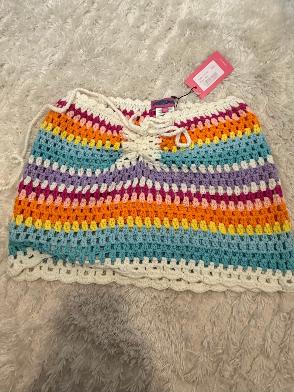 Multicolor Stripe Mini Skirt by edikted